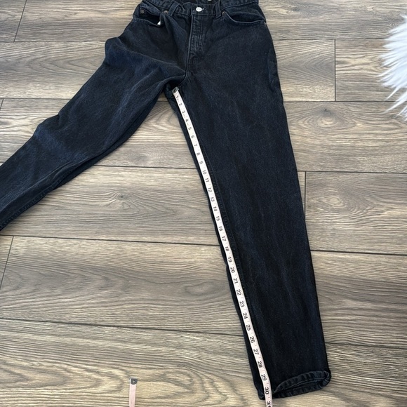 Rare Vintage orange tab 1990’s black Levi's 15951 relaxed fit tapered leg size 6 - Picture 9 of 12
